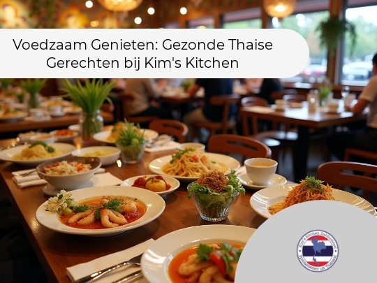 <alttext><br />
Een sfeervol restaurantinterieur met warme verlichting en kleurrijke decoraties. Een lange tafel is gedekt met diverse gerechten zoals garnalen in tomatensaus, spaghetti, geb” width=”50%”height=”auto”></body></html></p>
<p><!DOCTYPE html><br />
<html lang=